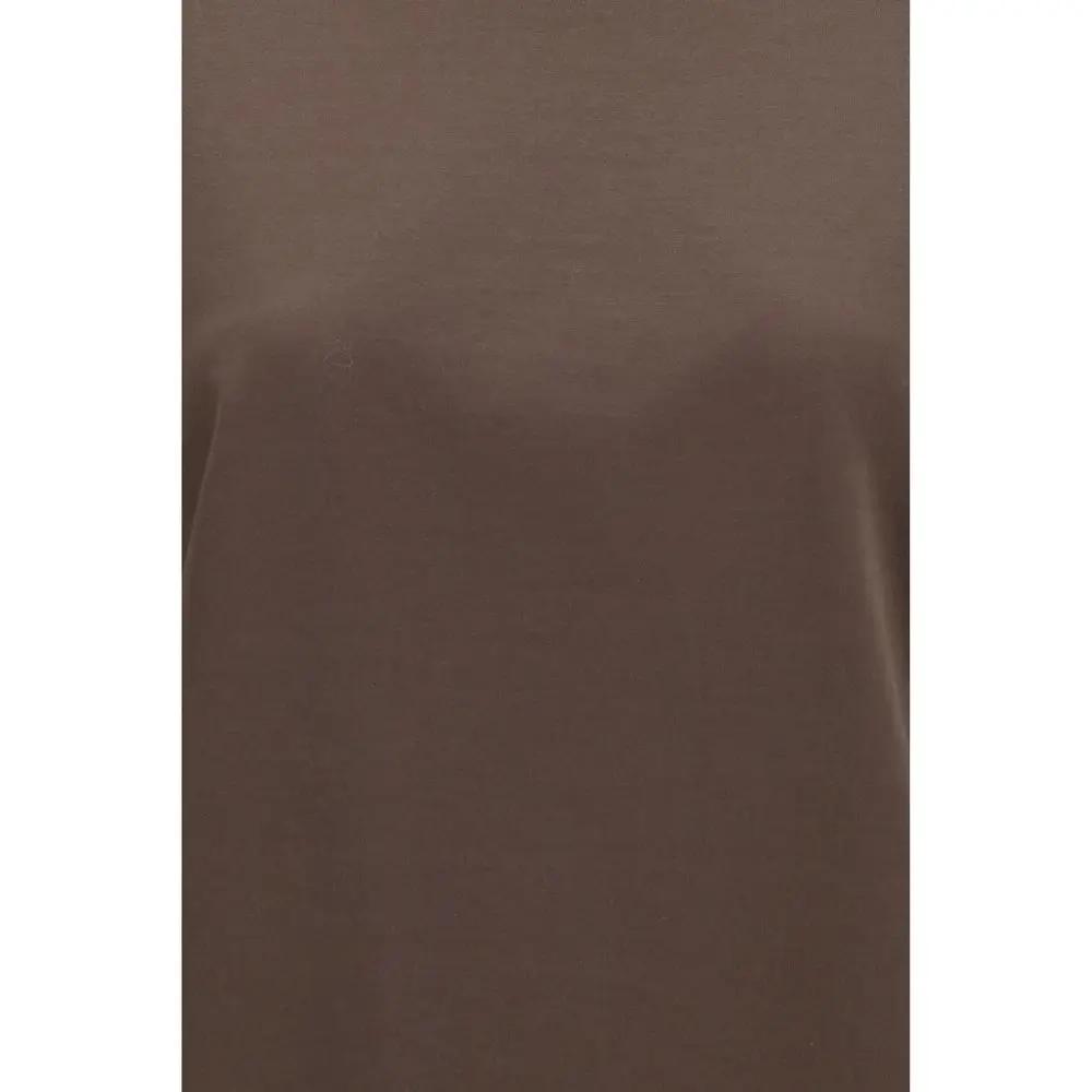 Brunello Cucinelli Brown Cotton T-Shirt