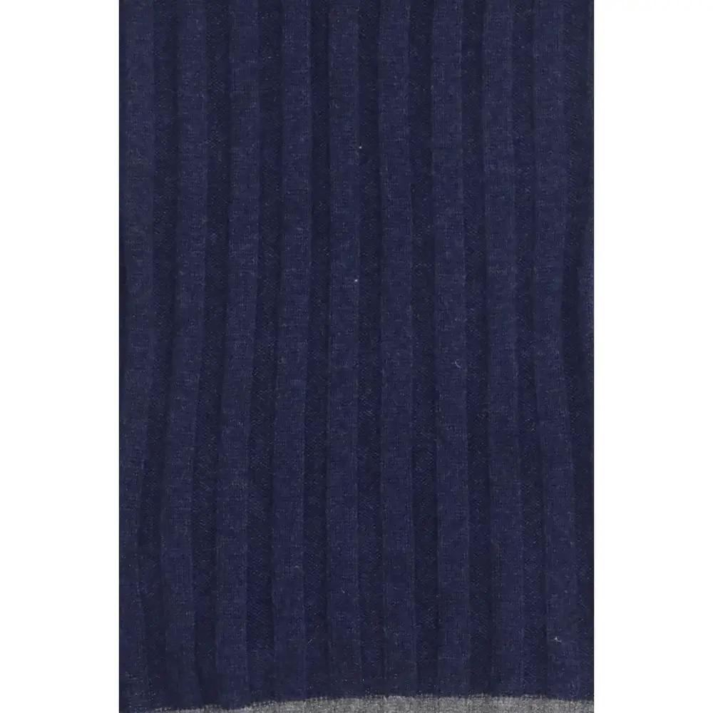 Brunello Cucinelli Blue Cashmere Foulard