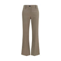 Brunello Cucinelli Brown Cotton Flared Pants