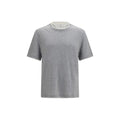 Brunello Cucinelli Gray Cotton T-Shirt