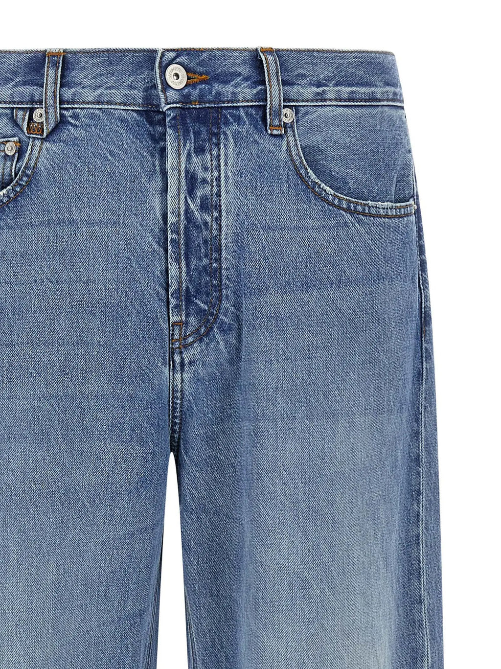 Jacquemus Blue Cotton Straight-Leg Jeans
