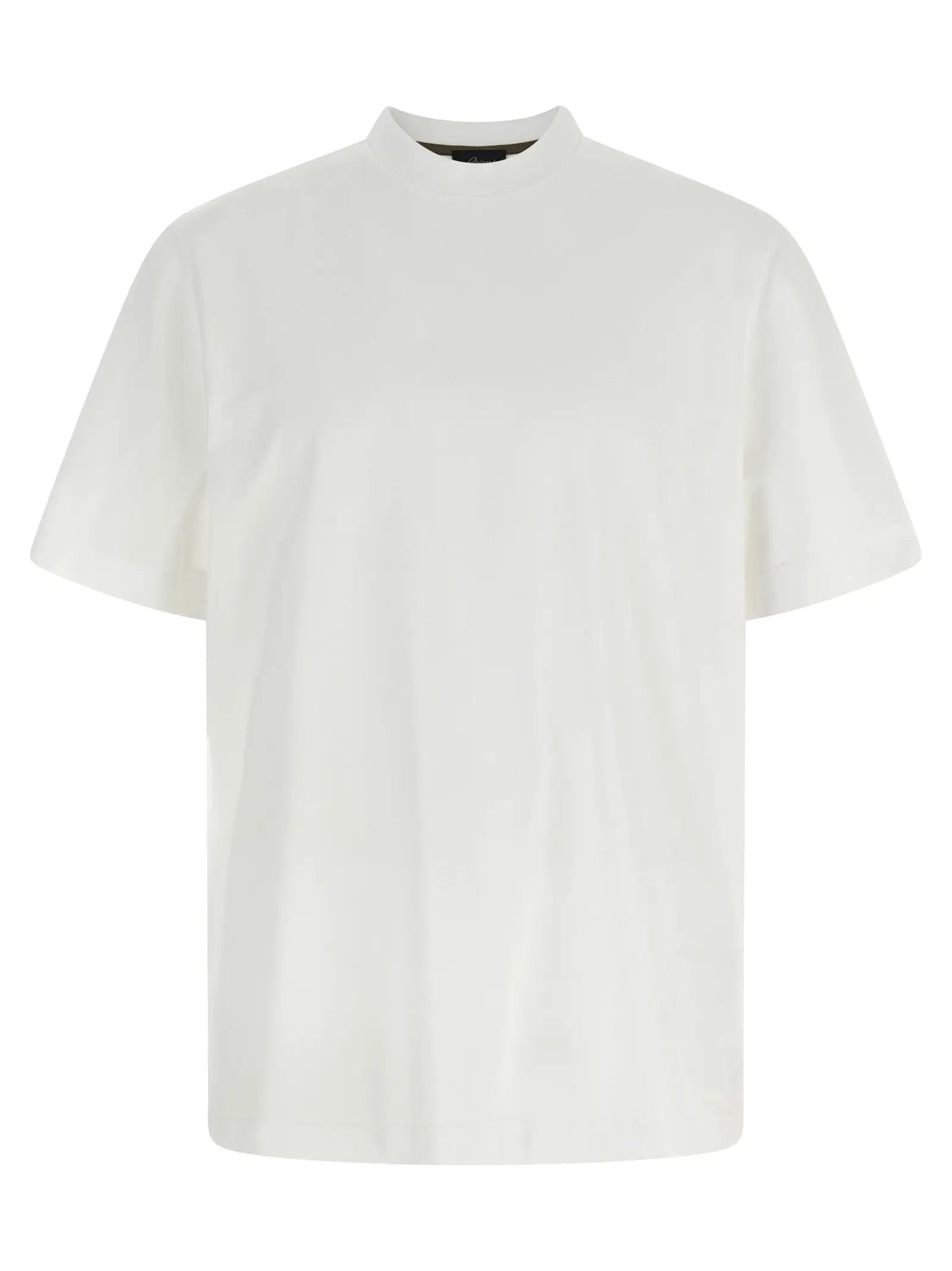 Brioni White Cotton T-Shirt