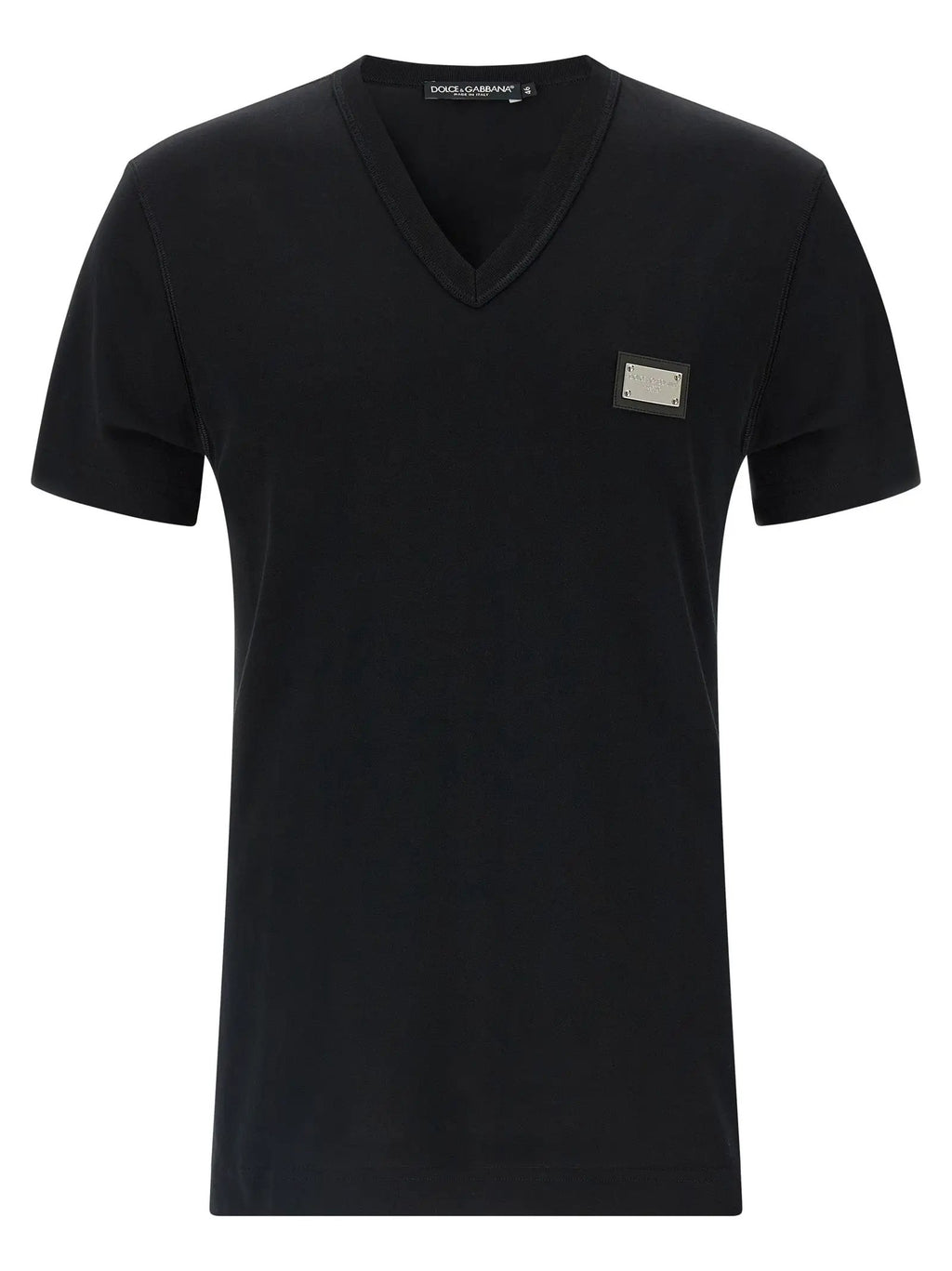 Dolce & Gabbana Black Cotton T-Shirt
