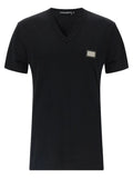 Dolce & Gabbana Black Cotton T-Shirt