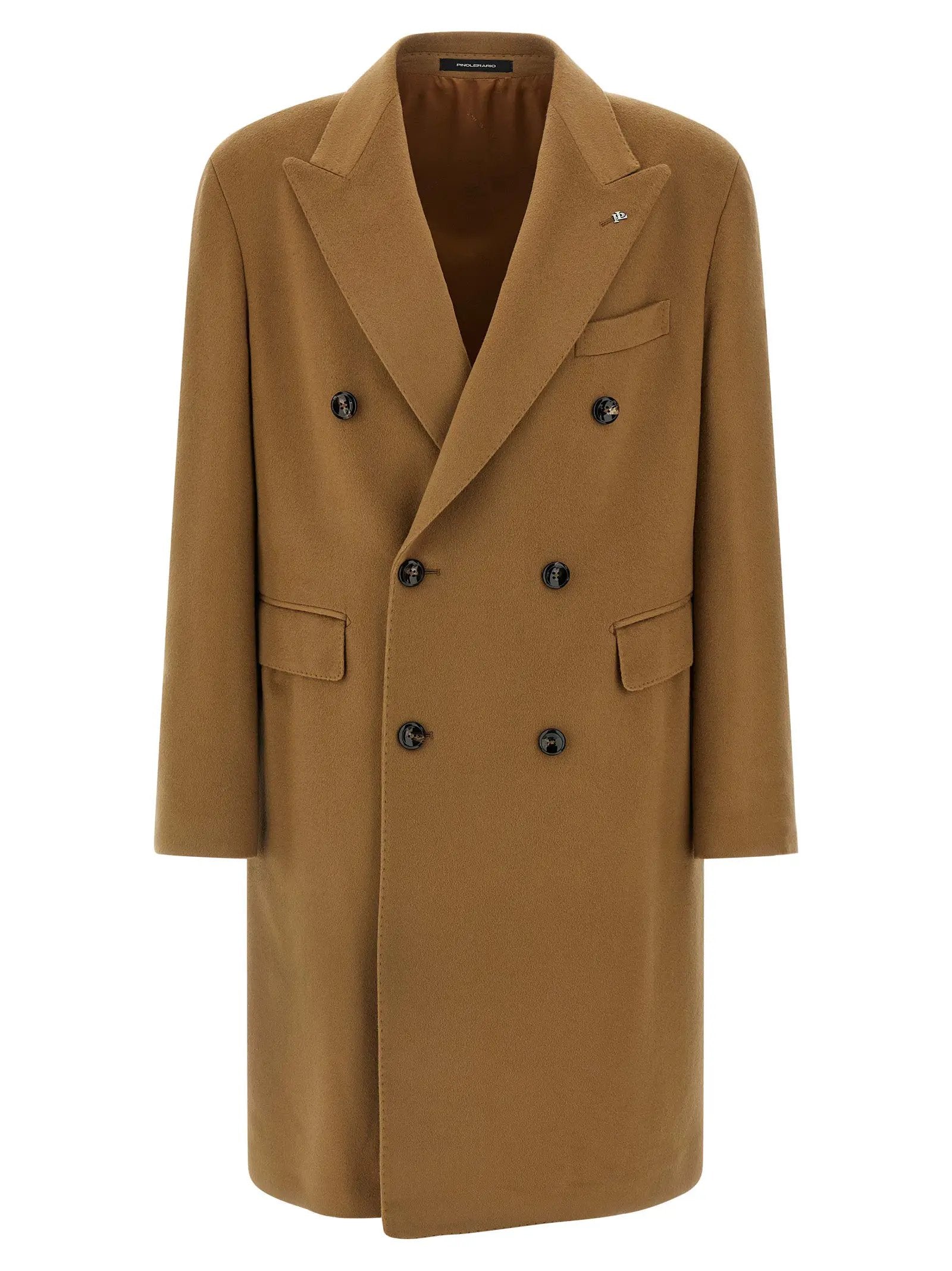 Manteau Tagliatore en laine vierge beige