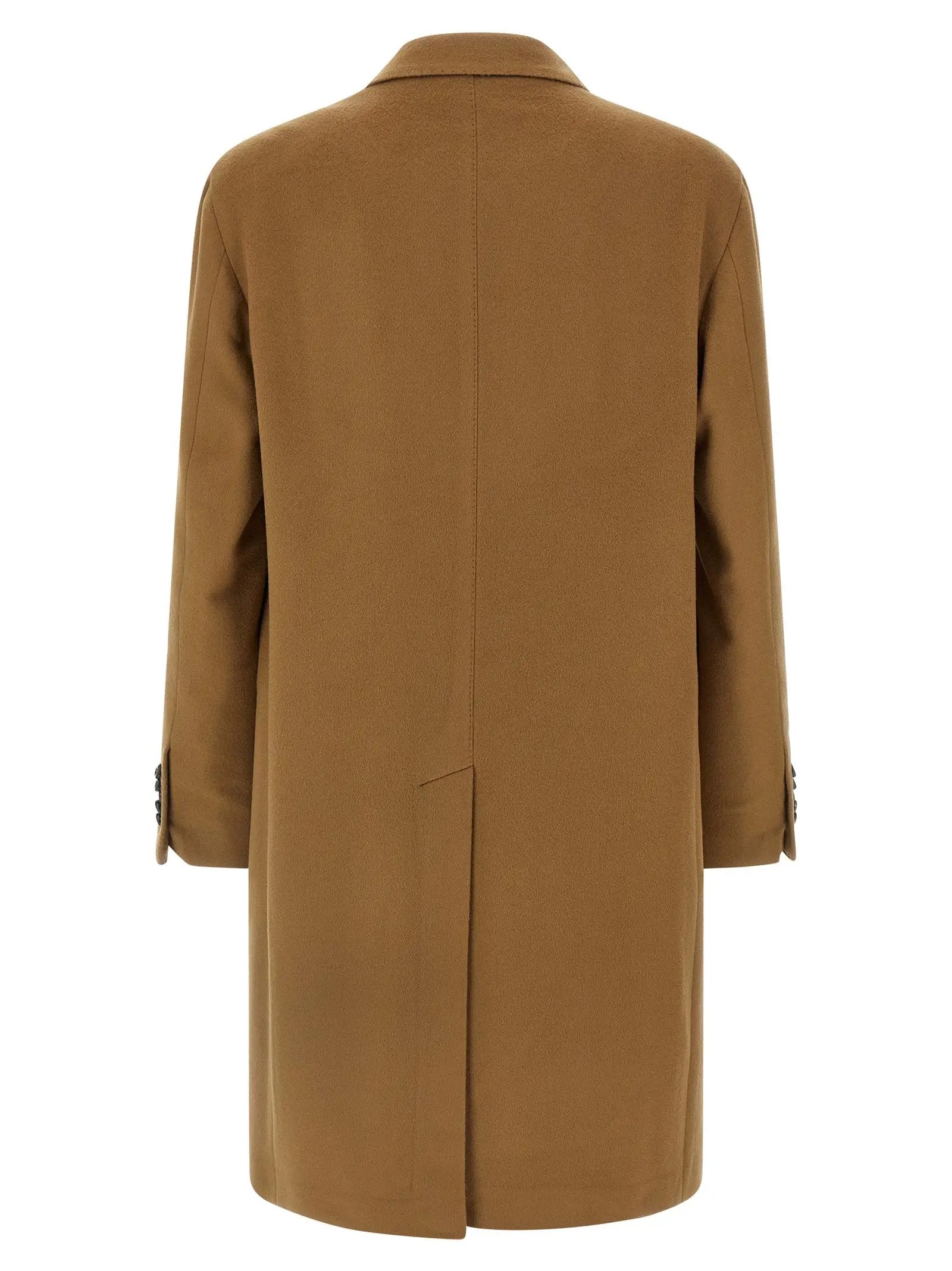 Manteau Tagliatore en laine vierge beige