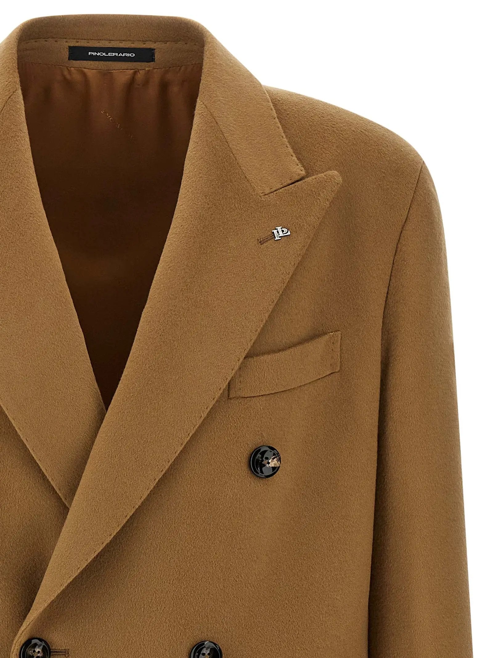 Manteau Tagliatore en laine vierge beige