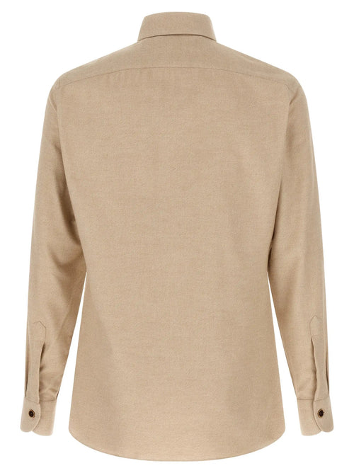 BORRIELLO Beige Cotton Blouse