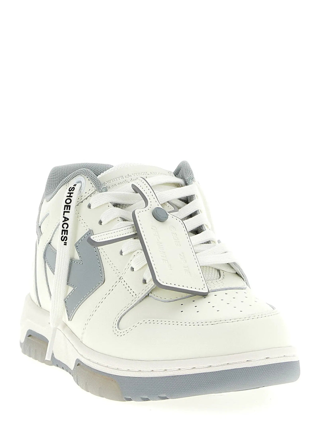 Baskets basses Off-White en cuir gris