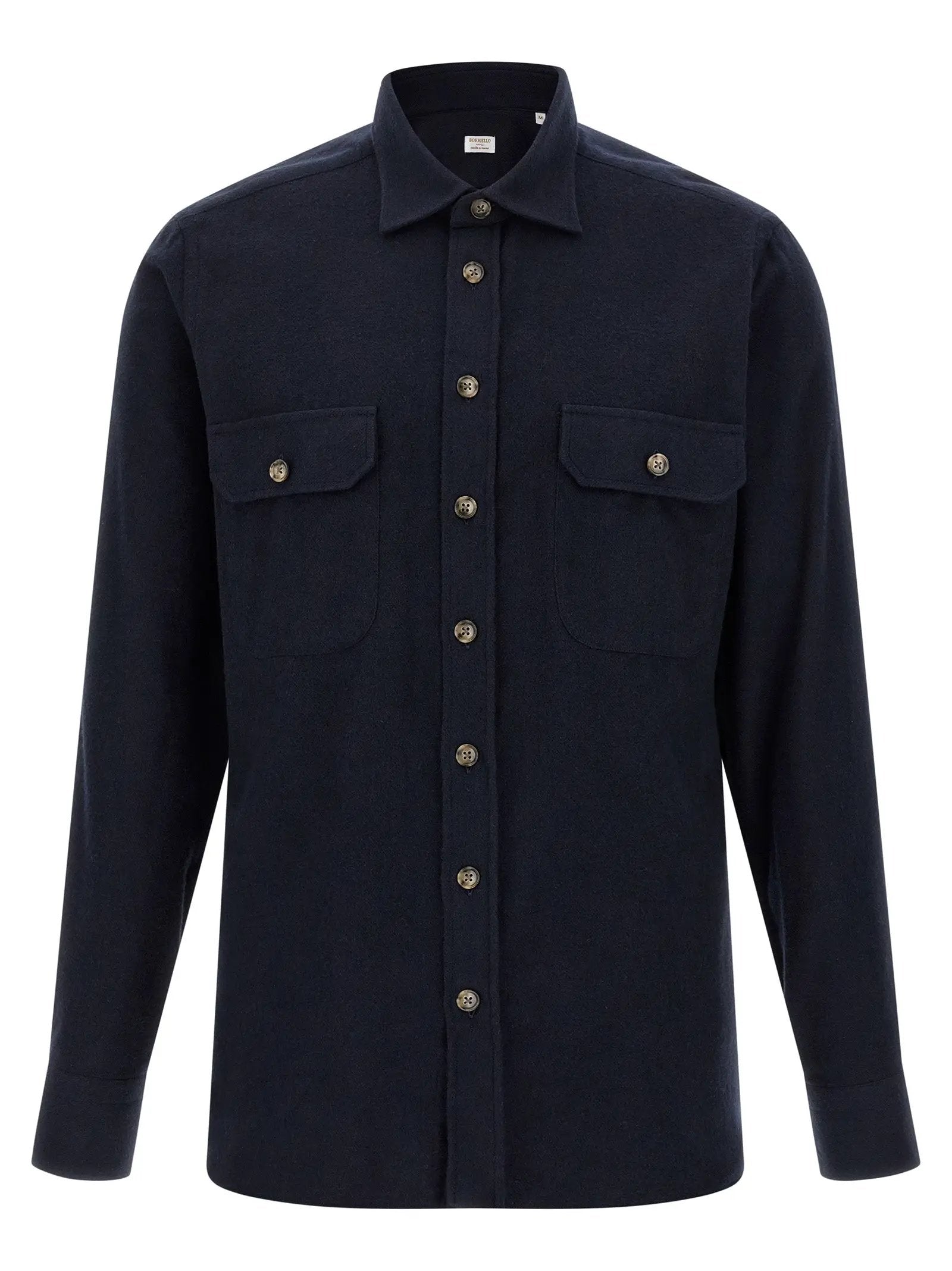 BORRIELLO Blue Cotton Blouse