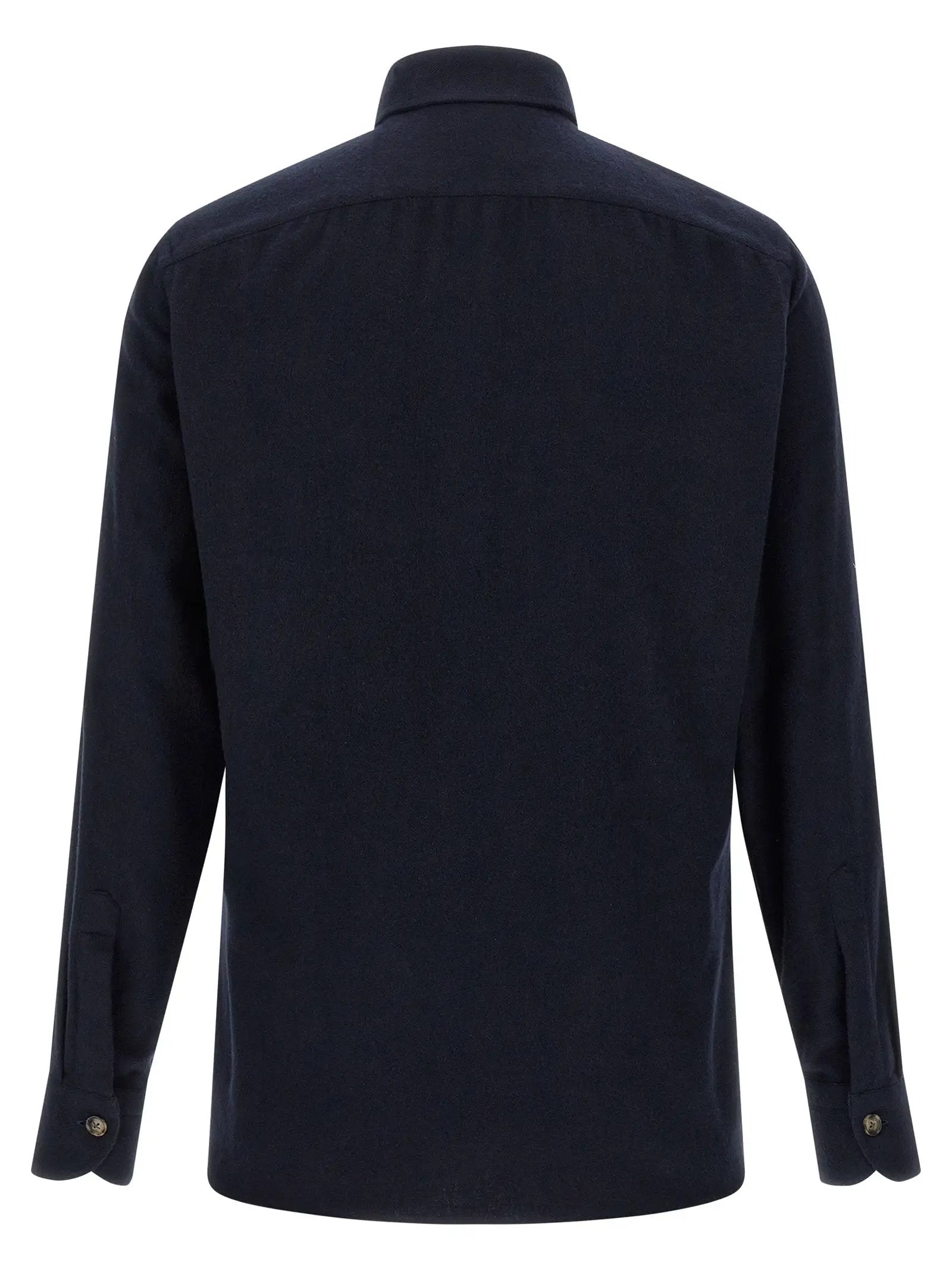 BORRIELLO Blue Cotton Blouse