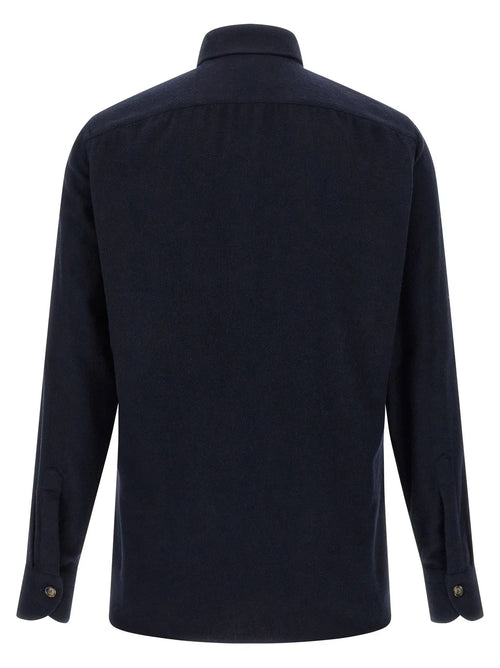 BORRIELLO Blue Cotton Blouse