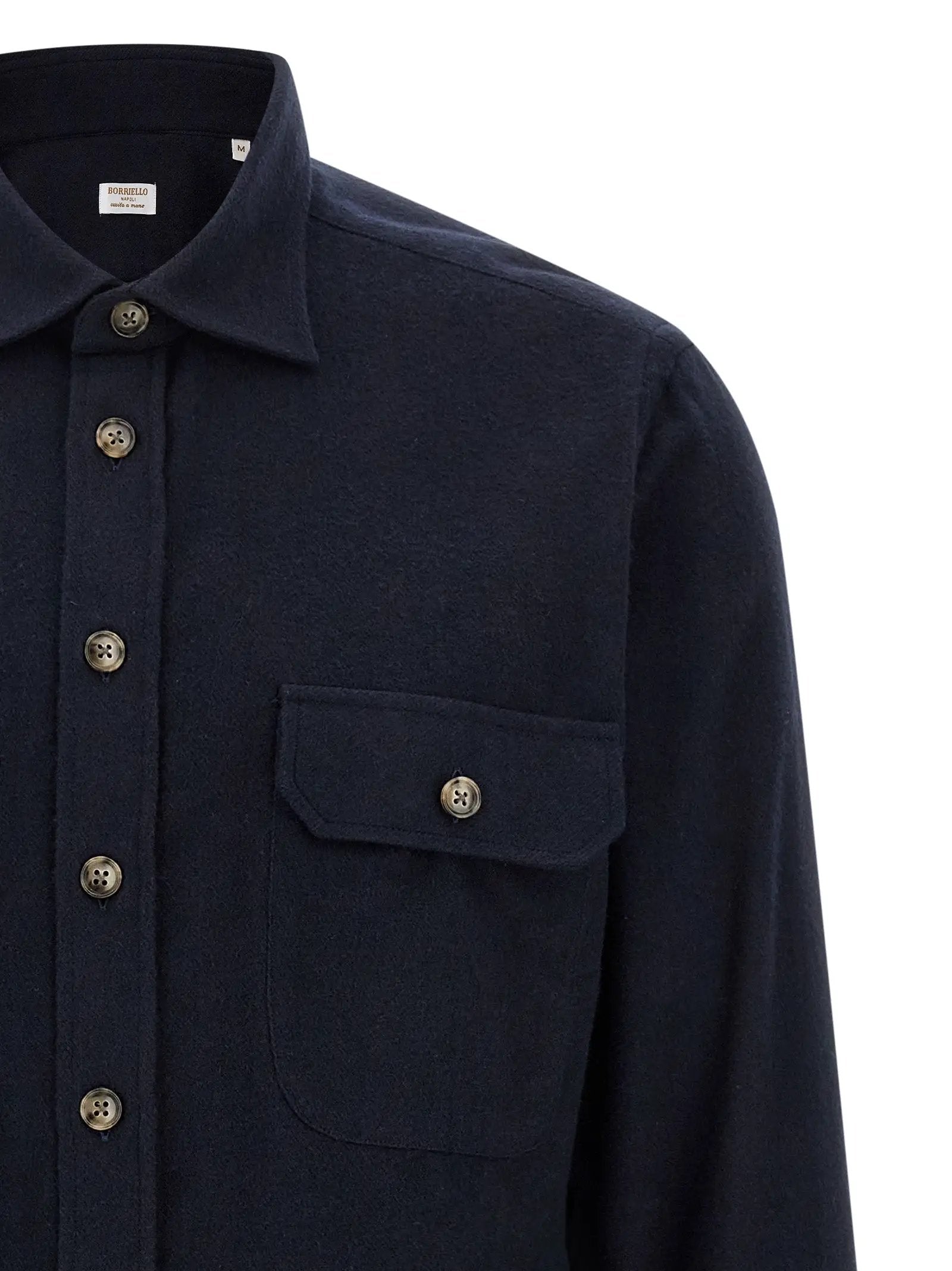 BORRIELLO Blue Cotton Blouse