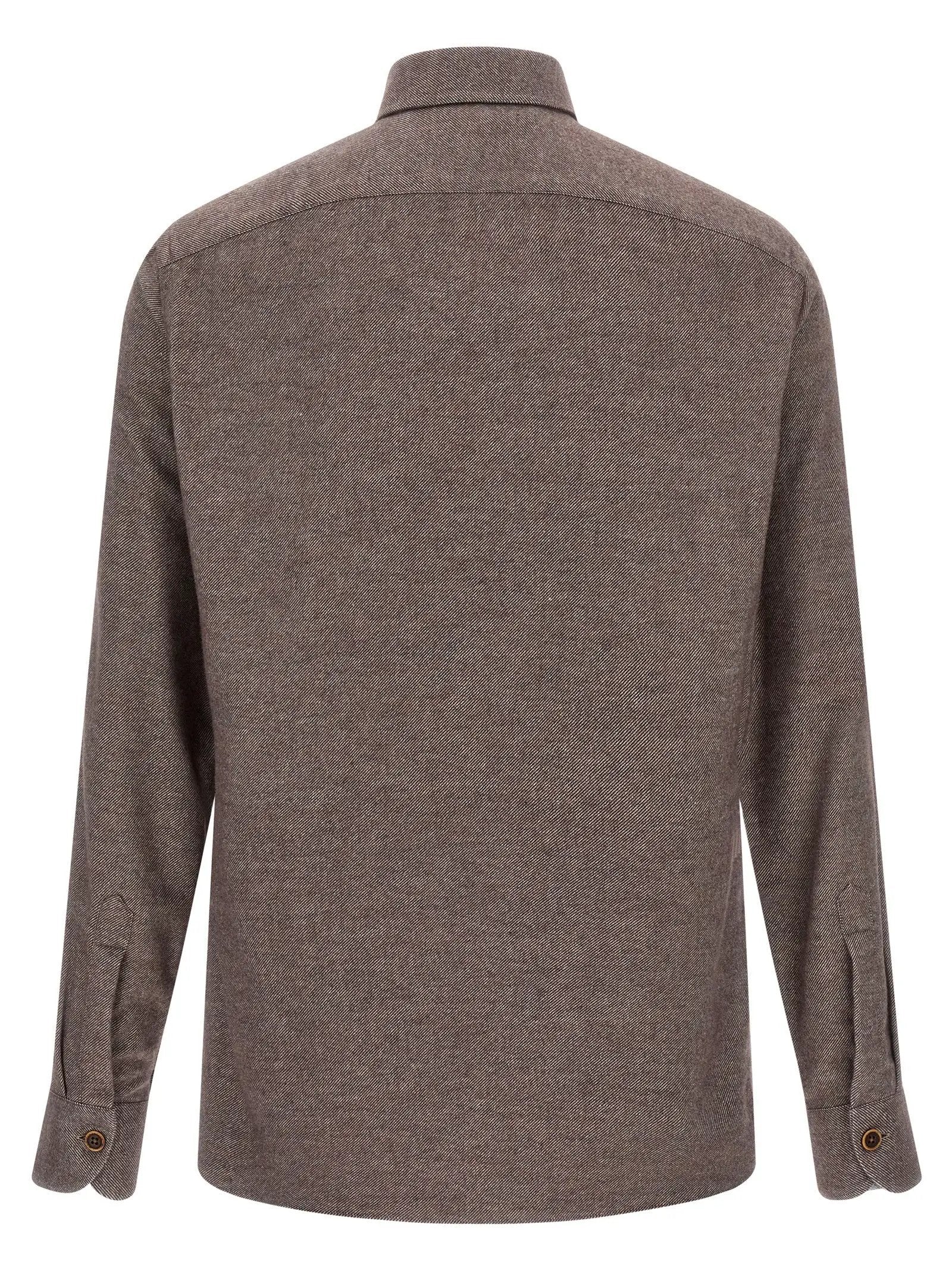 BORRIELLO Brown Cotton Blouse