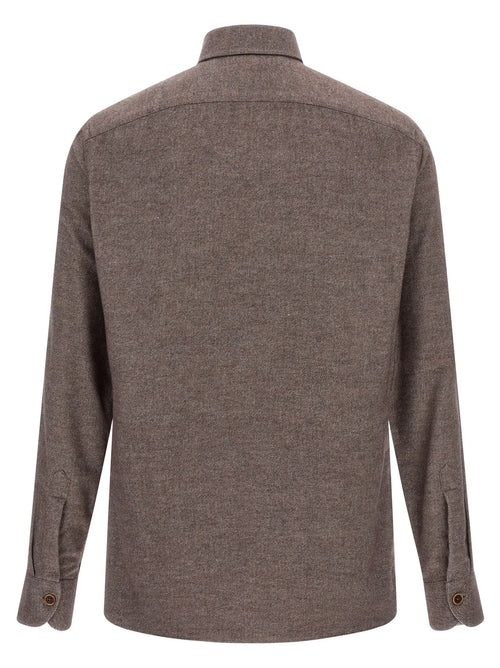 BORRIELLO Brown Cotton Blouse