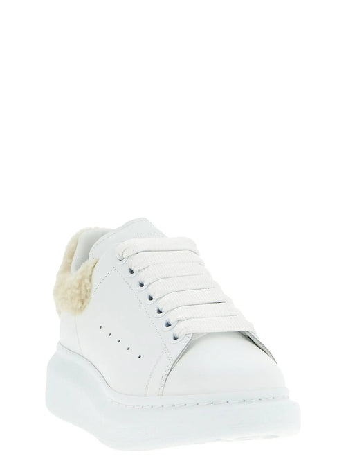 Baskets Alexander McQueen Chunky en cuir de veau beige