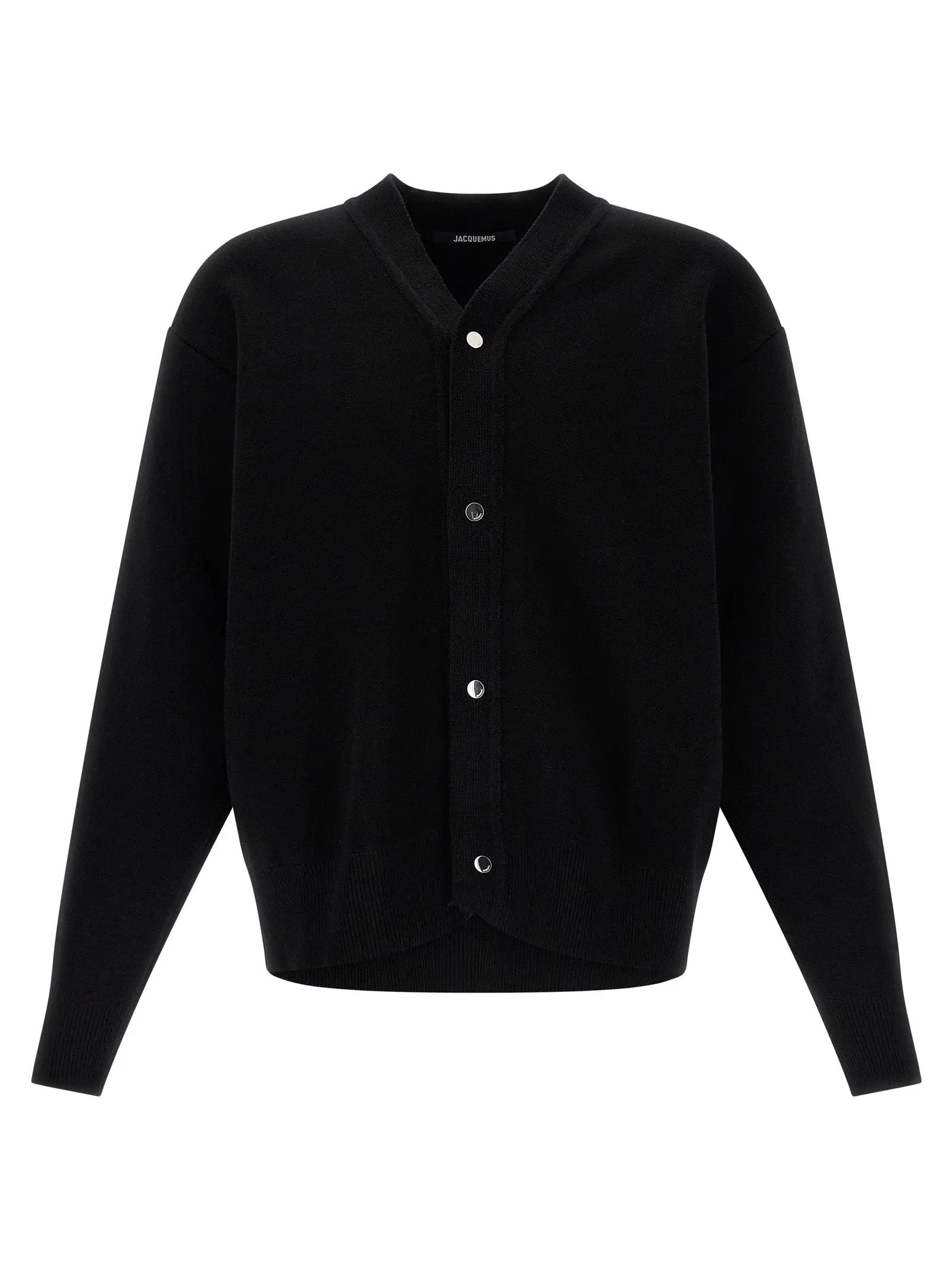 Jacquemus Black Merino Wool Cardigan