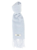 Jacquemus Blue Alpaca Leather Scarf