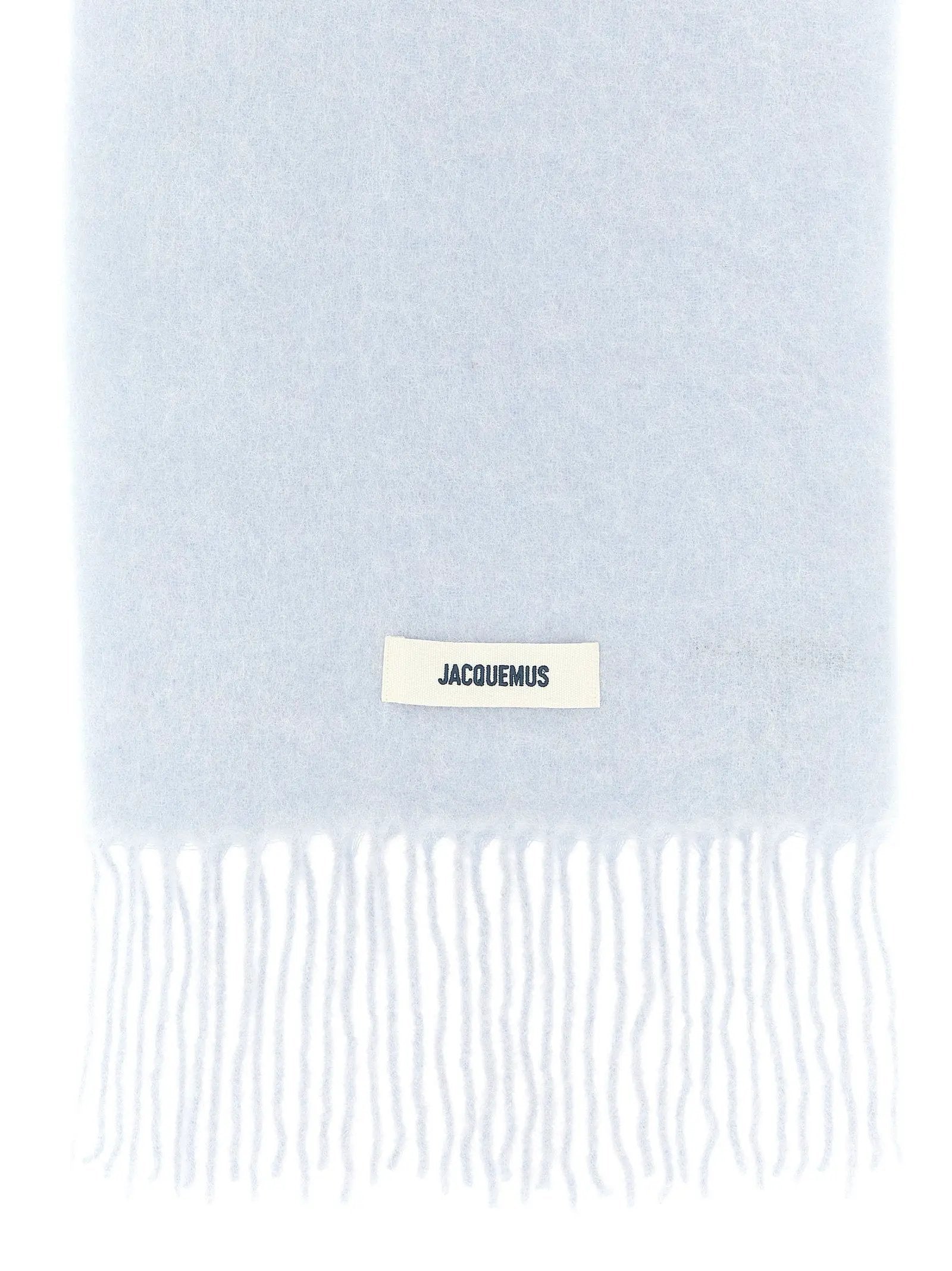Jacquemus Blue Alpaca Leather Scarf