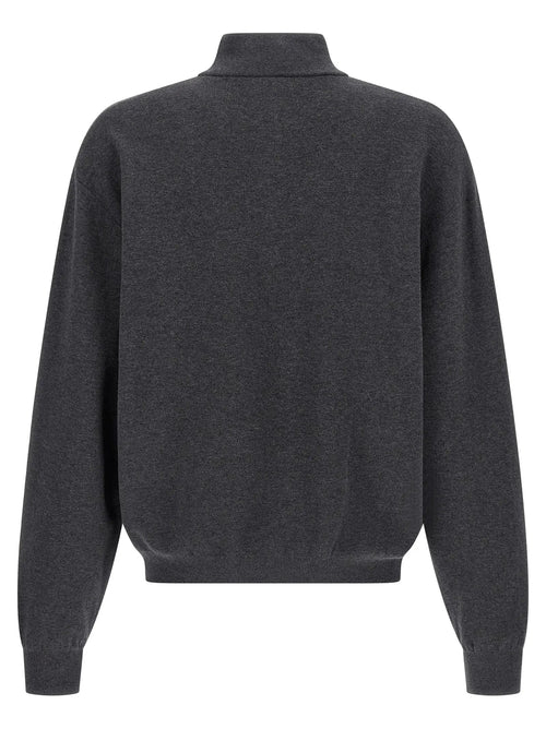 Balenciaga Gray Cotton Cardigan
