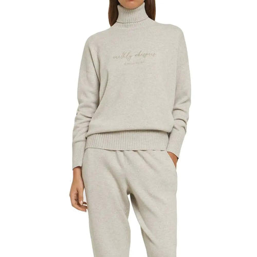 Col roulé Brunello Cucinelli en cachemire beige
