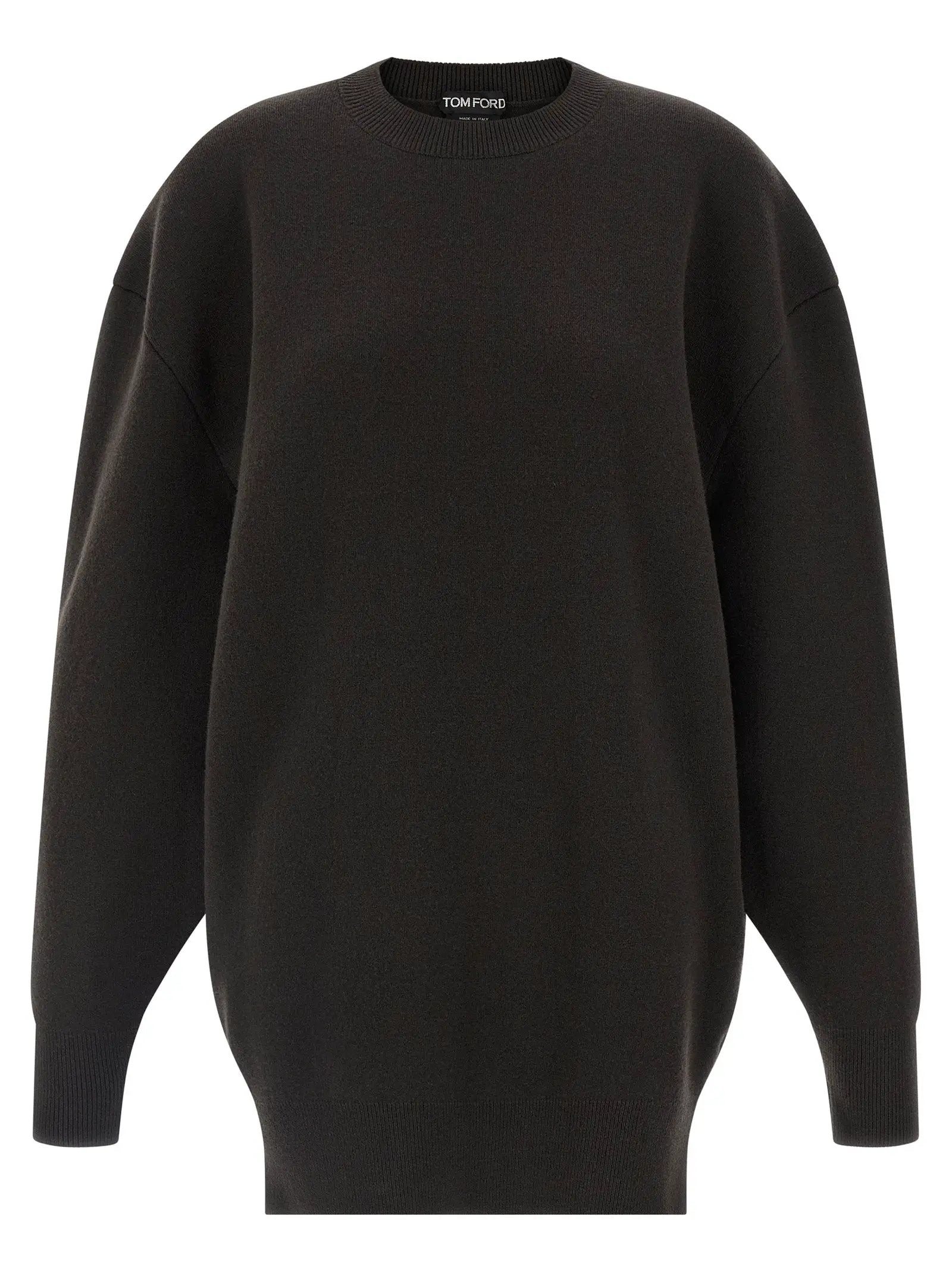 Tom Ford Brown Virgin Wool Short Dress