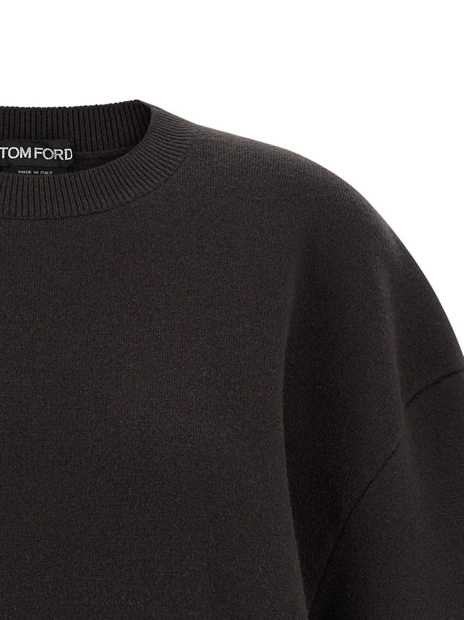 Tom Ford Brown Virgin Wool Short Dress