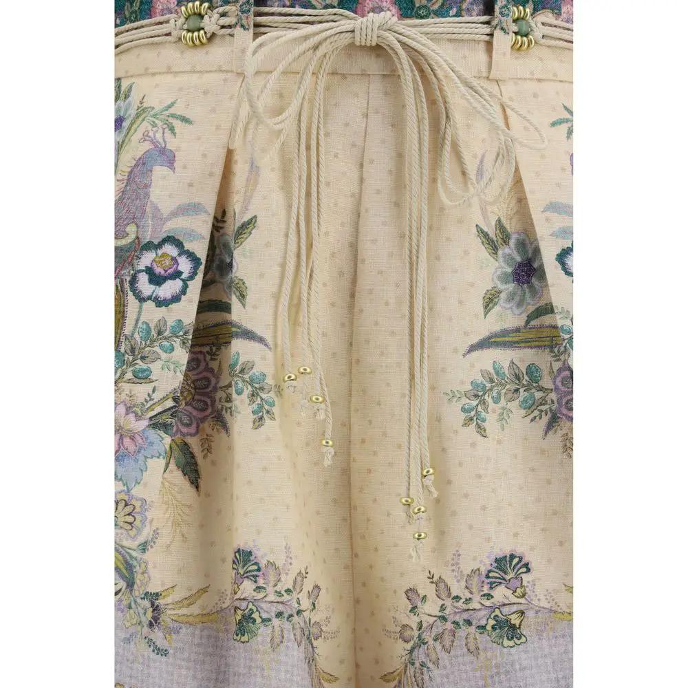 Zimmermann Multicolor Linen Bermuda Shorts