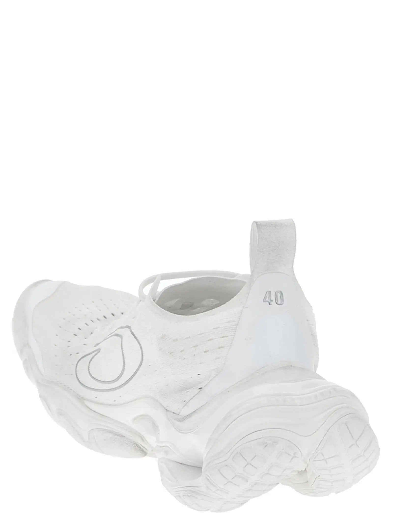 Balenciaga White Polyester Athletic Sneakers