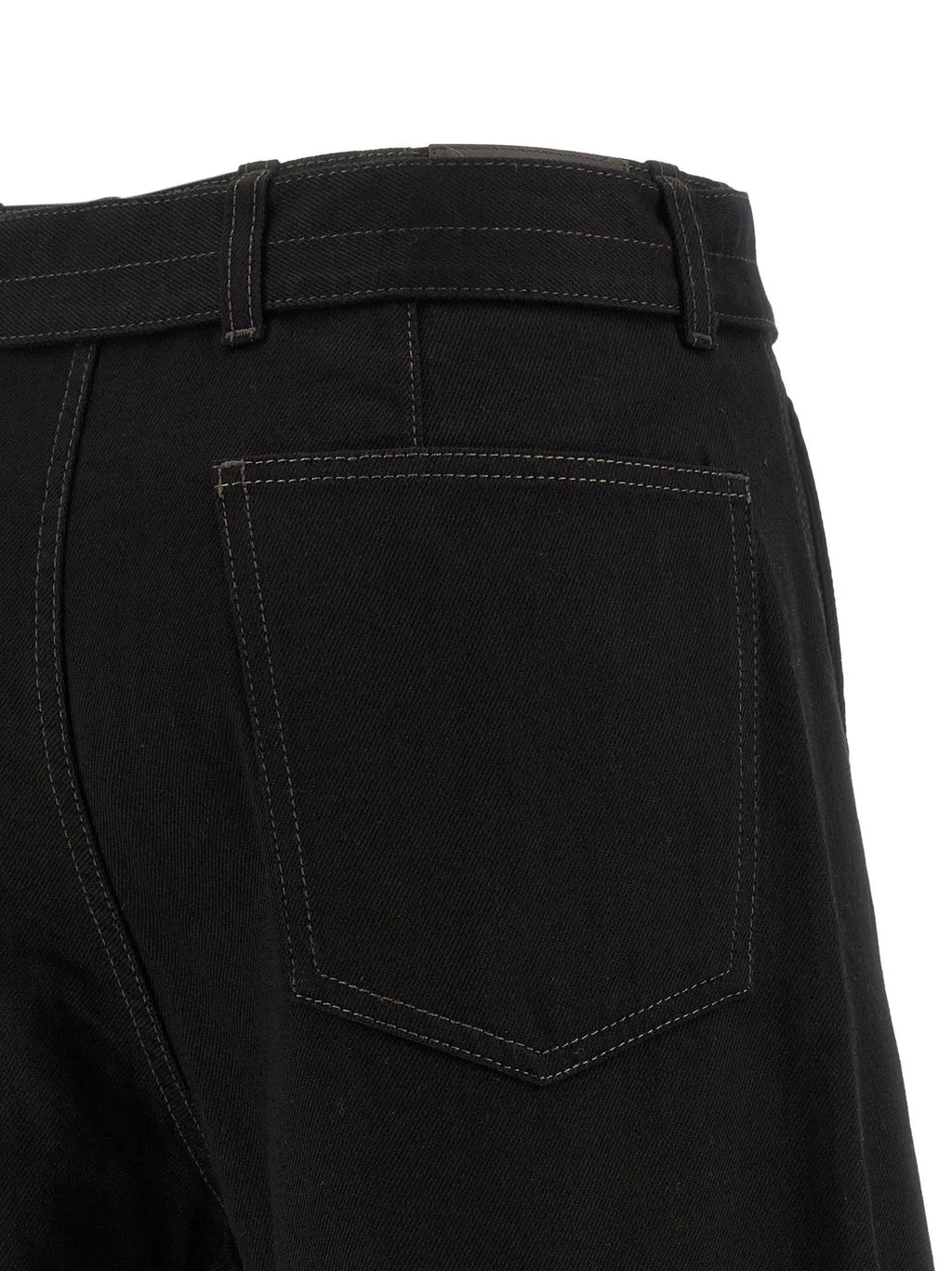 Lemaire Black Cotton Jeans Denim
