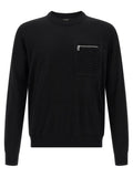 Fendi Black Virgin Wool Cardigan