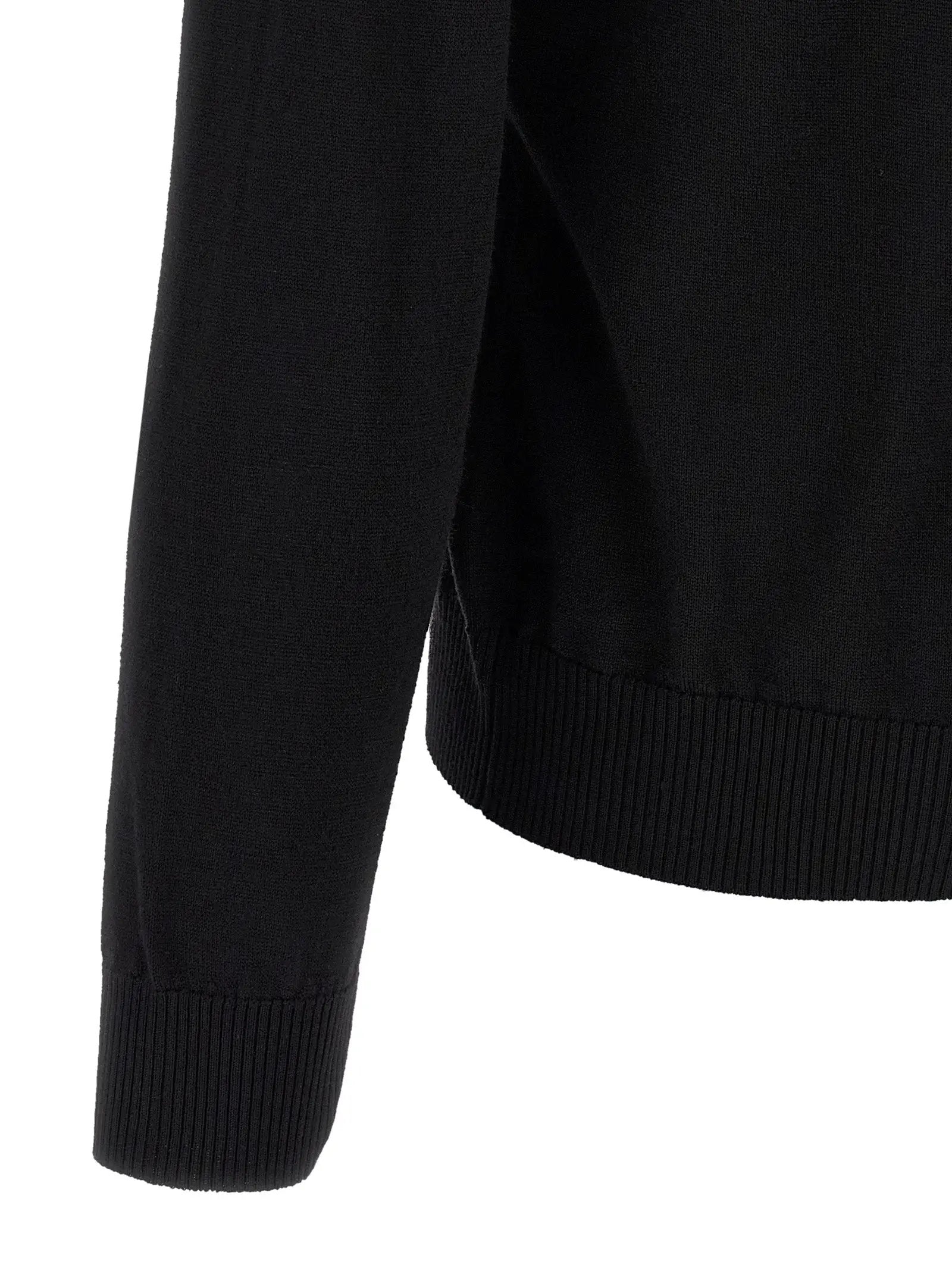Fendi Black Virgin Wool Cardigan