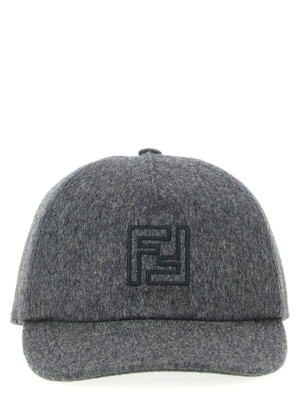 Fendi Gray Wool Cap (Baseball Hat)
