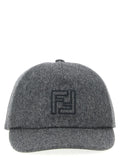Fendi Gray Wool Cap (Baseball Hat)
