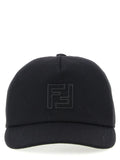 Fendi Black Wool Cap (Baseball Hat)
