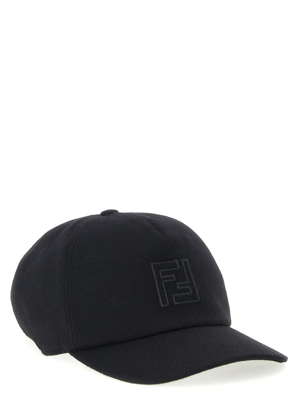 Fendi Black Wool Cap (Baseball Hat)