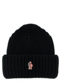 Moncler Grenoble Black Virgin Wool Beanie