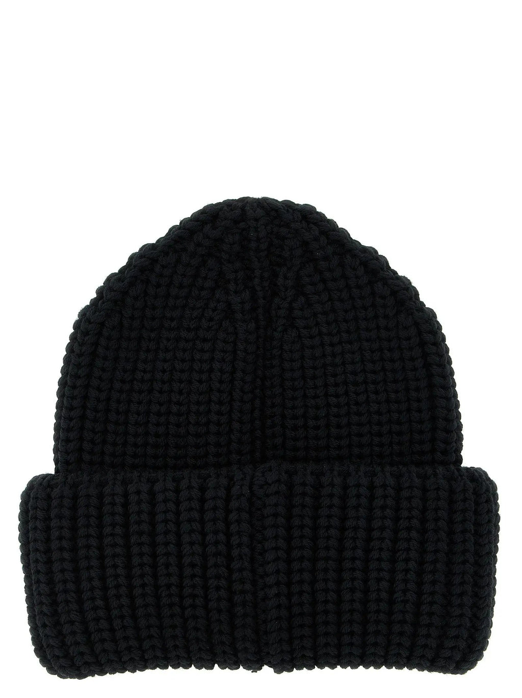 Moncler Grenoble Black Virgin Wool Beanie