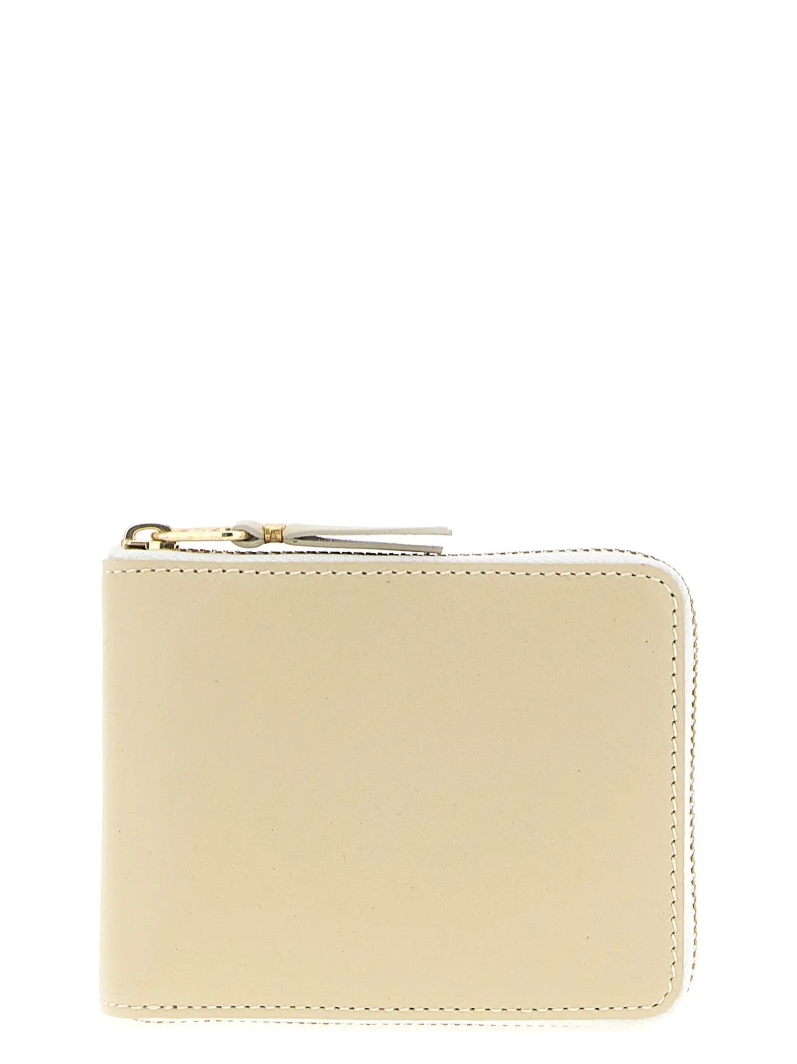 Comme Des Garçons Beige Calfskin Cardholder