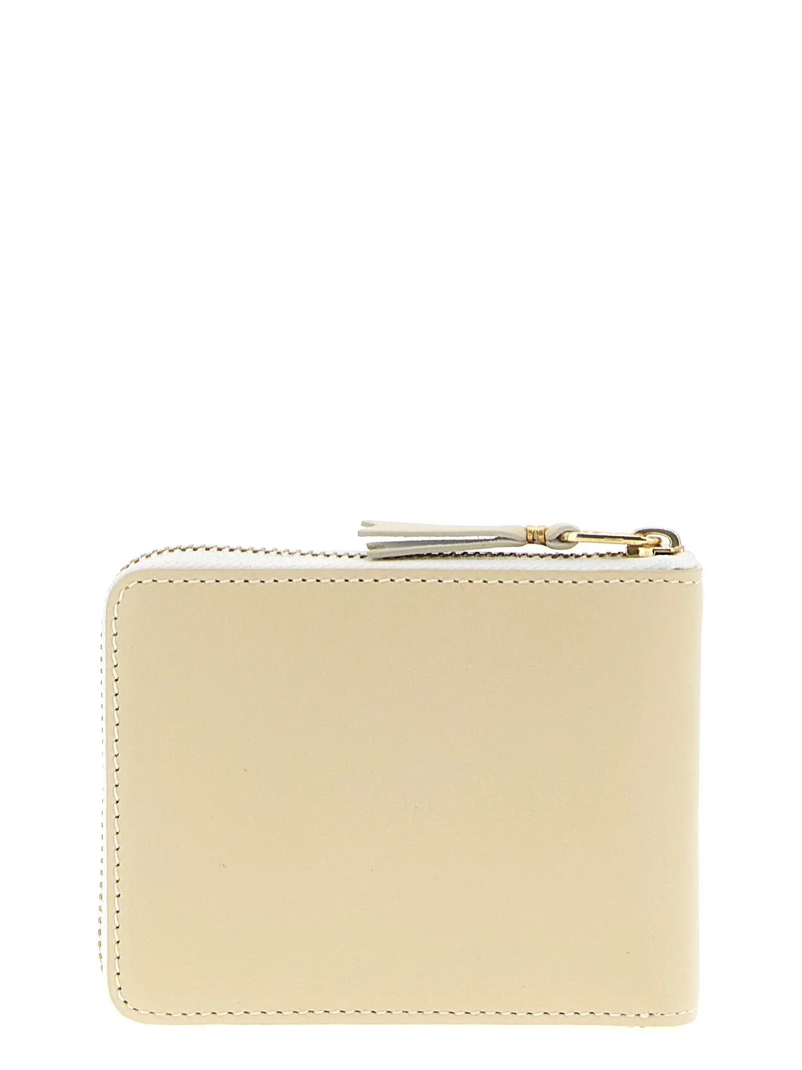 Comme Des Garçons Beige Calfskin Cardholder