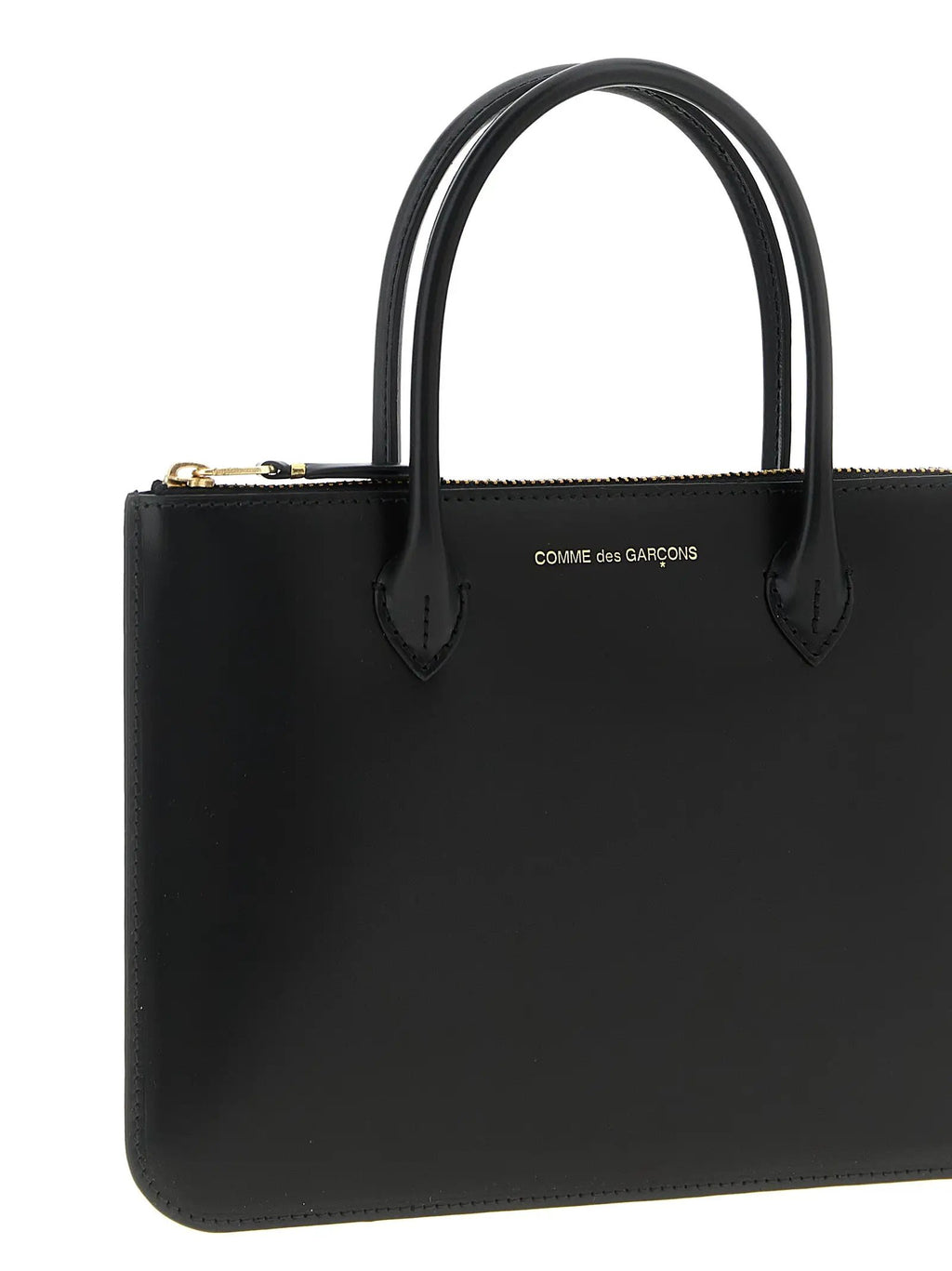 Comme Des Garçons Black Cowhide Handbag