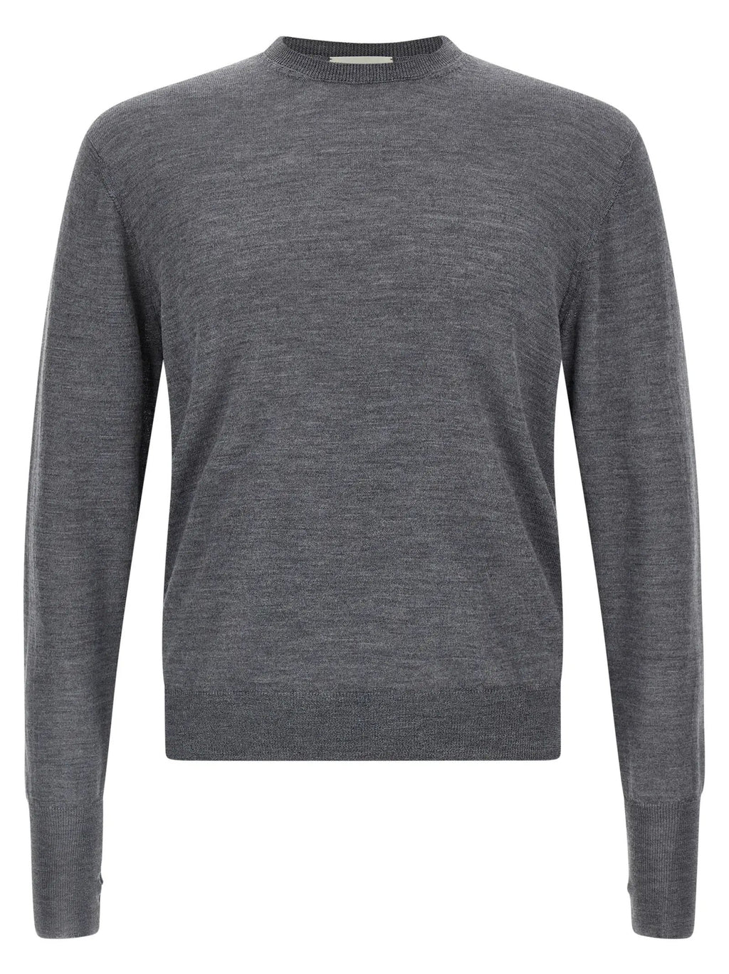 MA'RY'YA Gray Virgin Wool Cardigan
