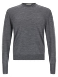 MA'RY'YA Gray Virgin Wool Cardigan