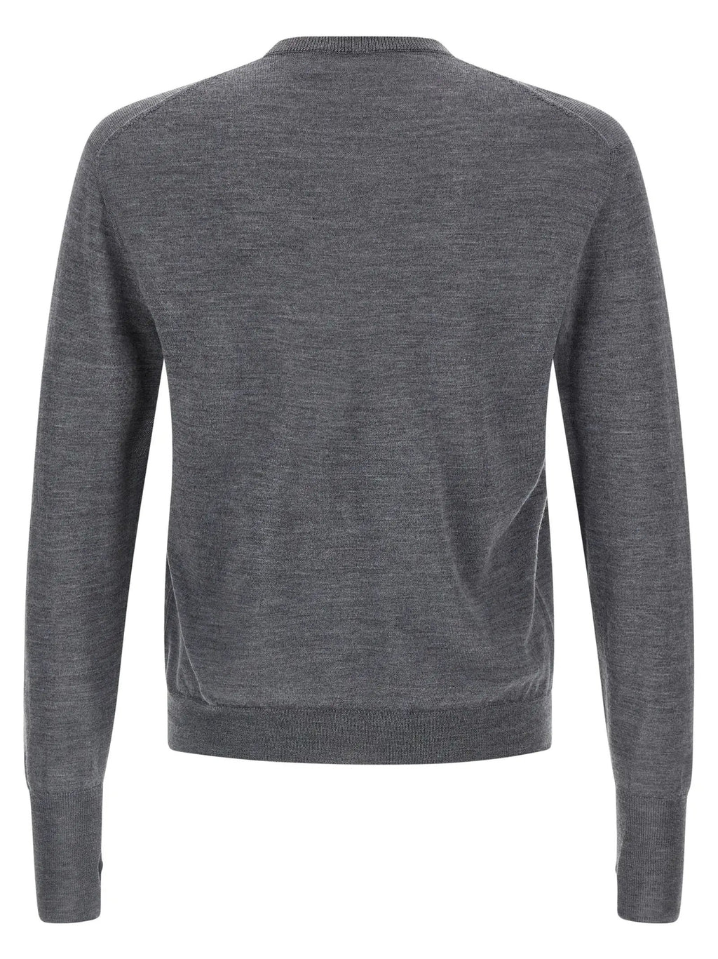 MA'RY'YA Gray Virgin Wool Cardigan
