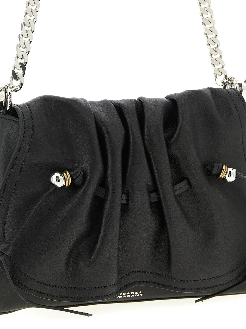 Isabel Marant Black Calfskin Shoulder Bag