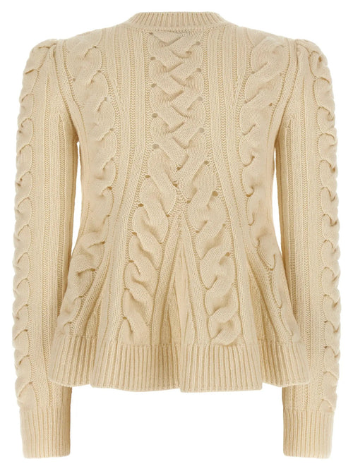Gilet en Laine Beige Alexander McQueen