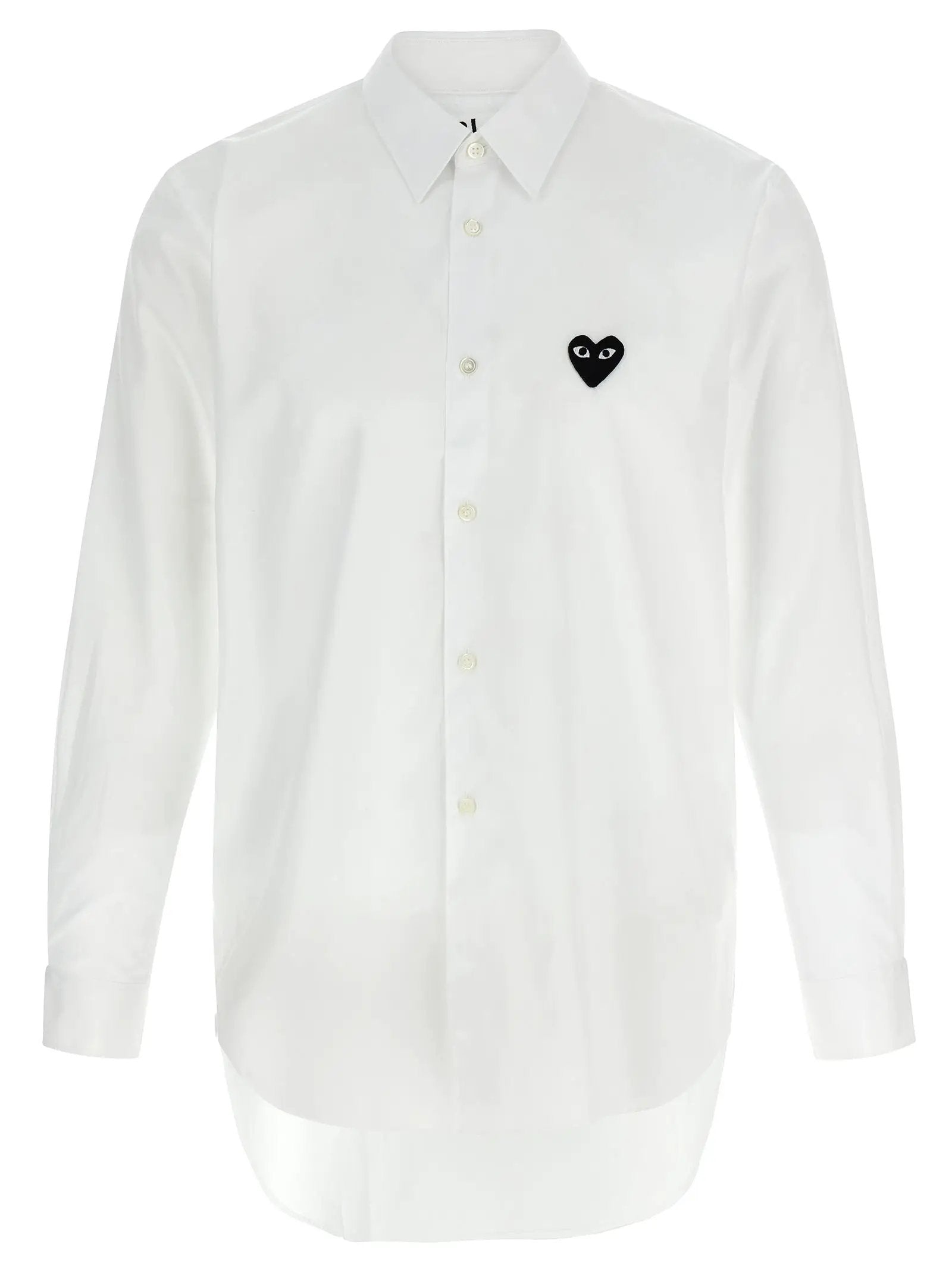 Comme Des Garçons Play White Cotton Blouse