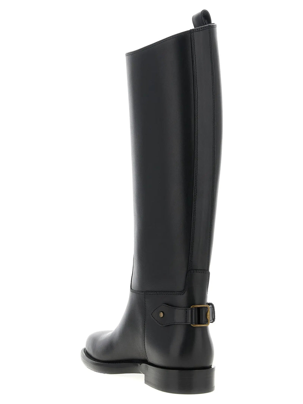 Burberry Black Calfskin Over The Knee