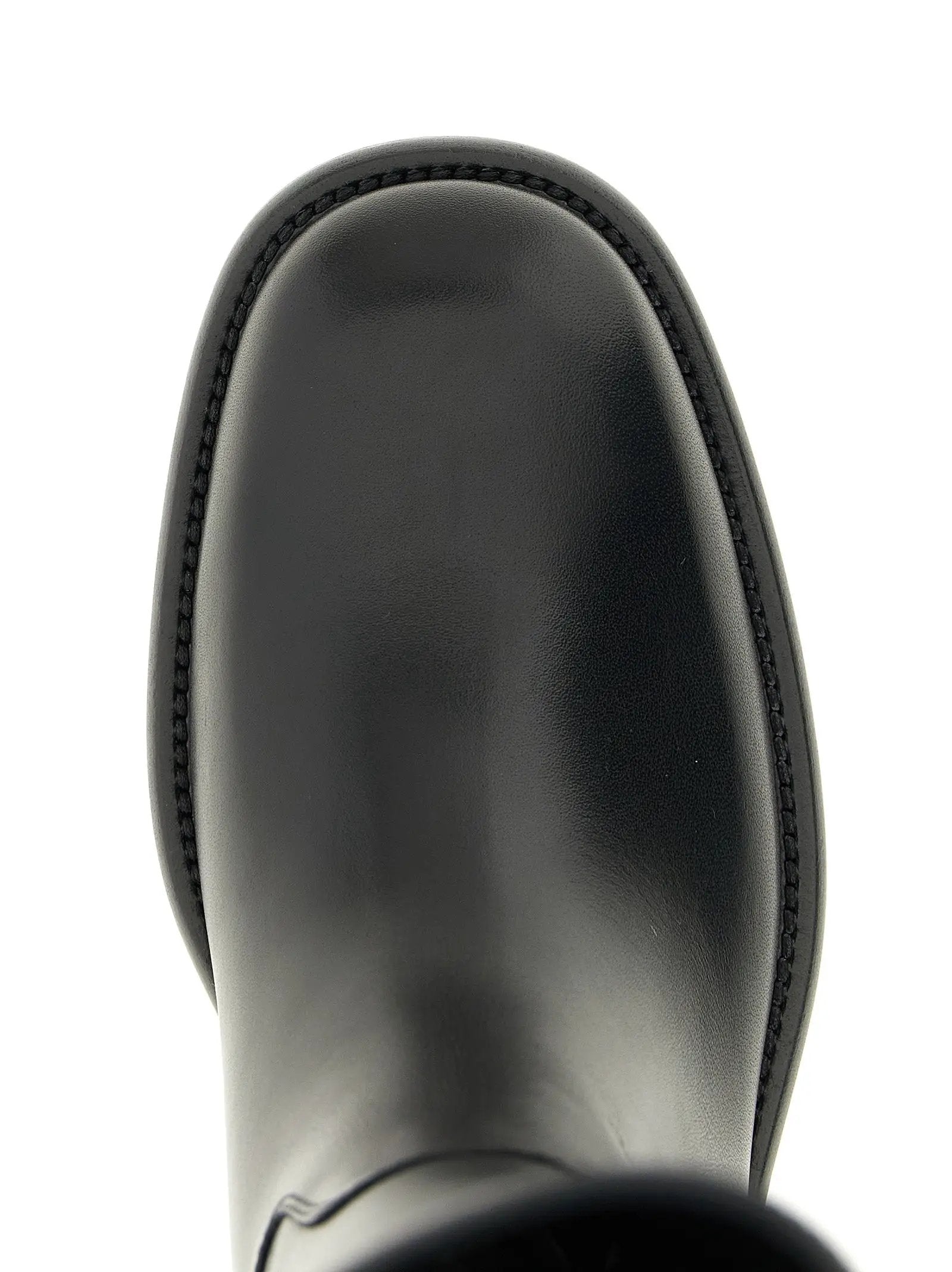 Burberry Black Calfskin Over The Knee