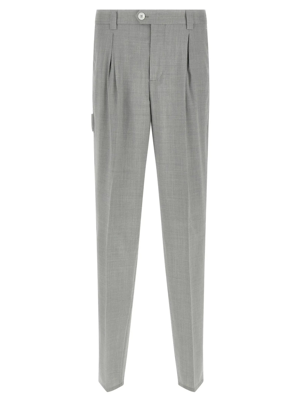 Brunello Cucinelli Gray Virgin Wool Dress Pants